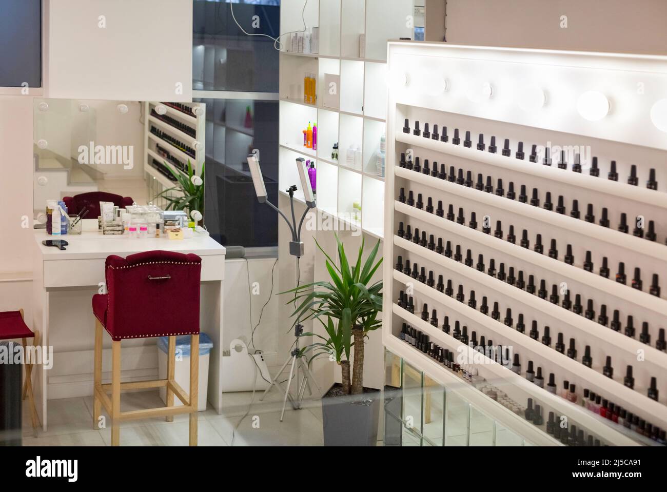 Modern luxury beauty salon and spa treatments, spacious premises with