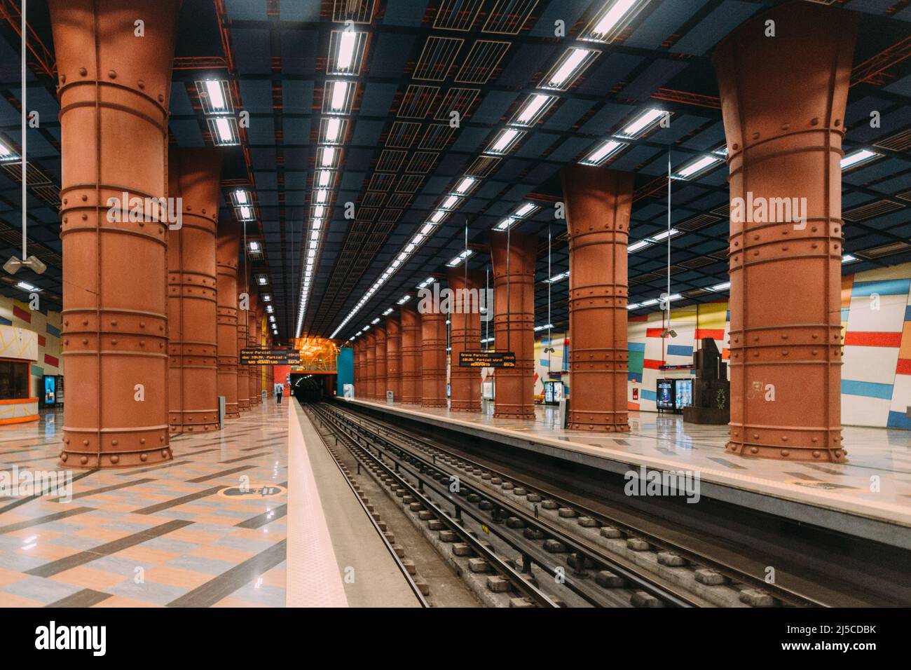 Olaias metro station in Lisbon is among the 10 most beautiful metro stations  in the world, according CNN's Impact Your World selection - Tomas Taveira  Stock Photo - Alamy
