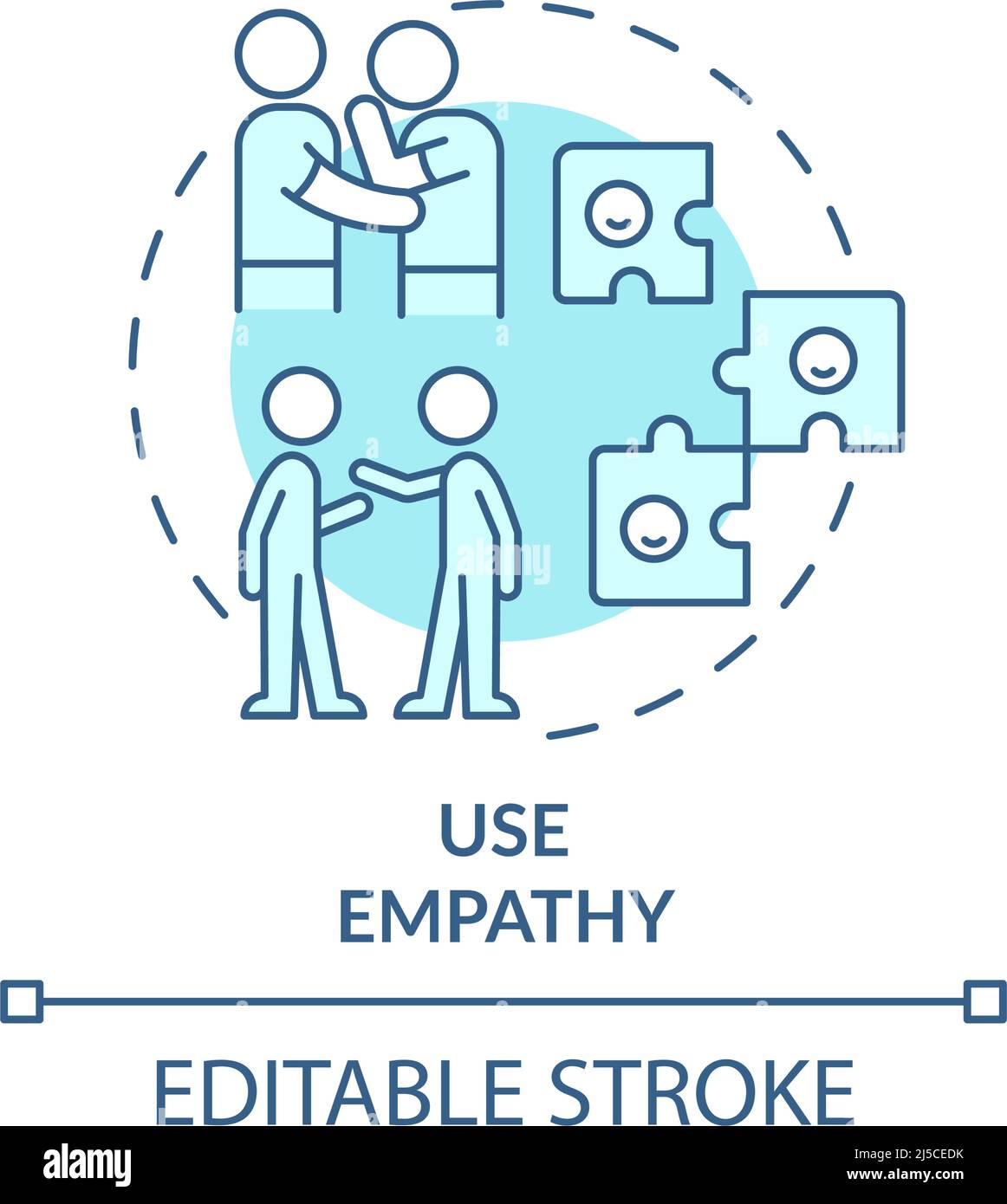 Use empathy turquoise concept icon Stock Vector Image & Art - Alamy