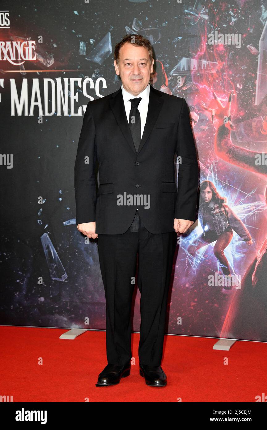 Berlin, Germany. 21st Apr, 2022. Sam Raimi attending the "Doctor Strange In The Multiverse Of Madness" photo call at Ritz Carlton on April 21, 2022 in Berlin, Germany. Credit: Geisler-Fotopress GmbH/Alamy Live News Stock Photo