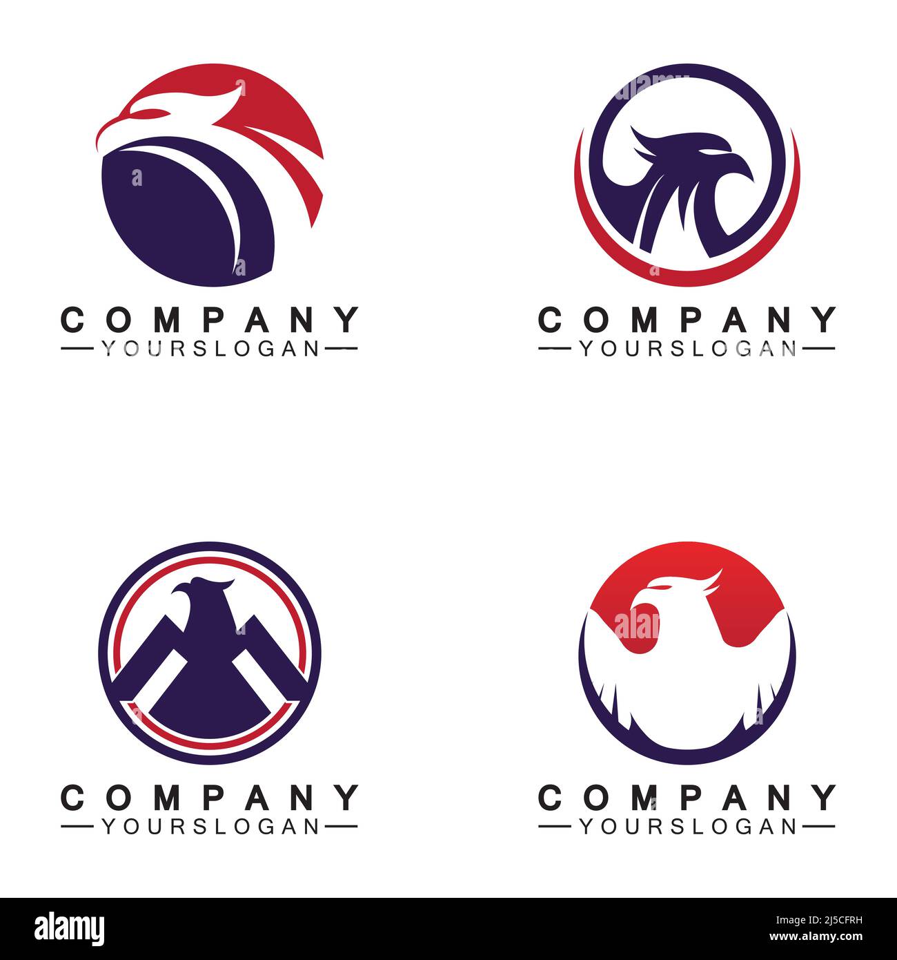 Eagle icon logo design vector template Stock Vector