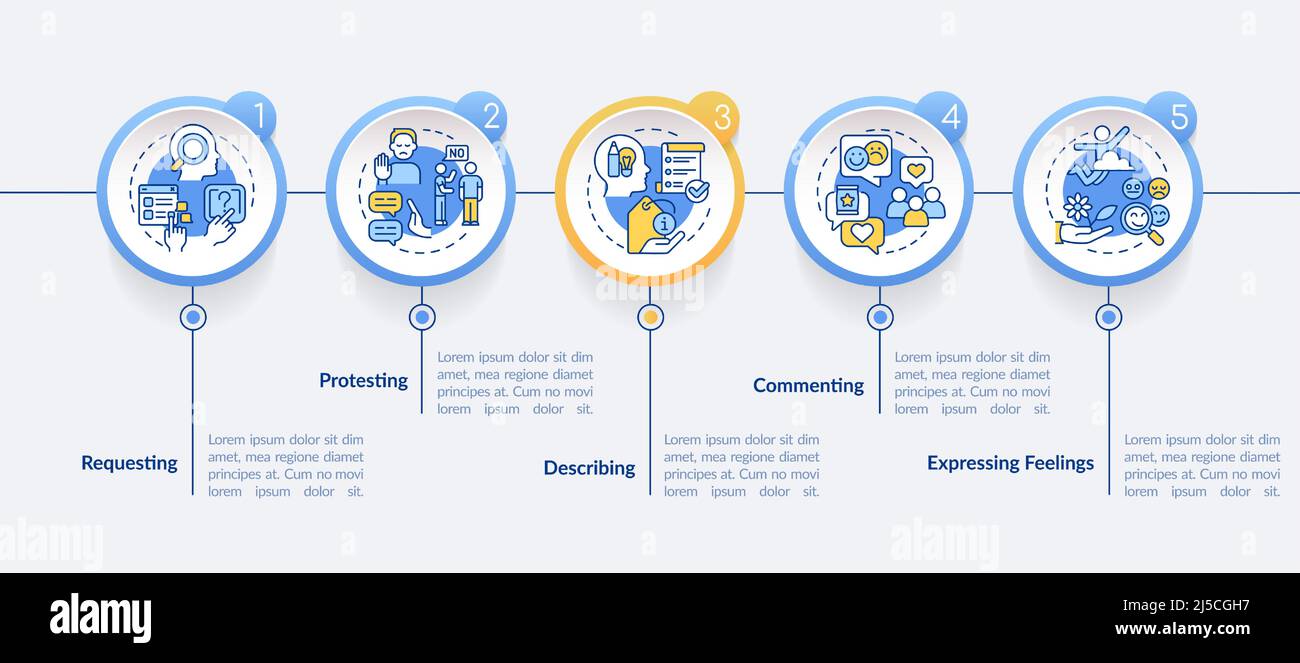 Functional communication circle infographic template Stock Vector Image ...