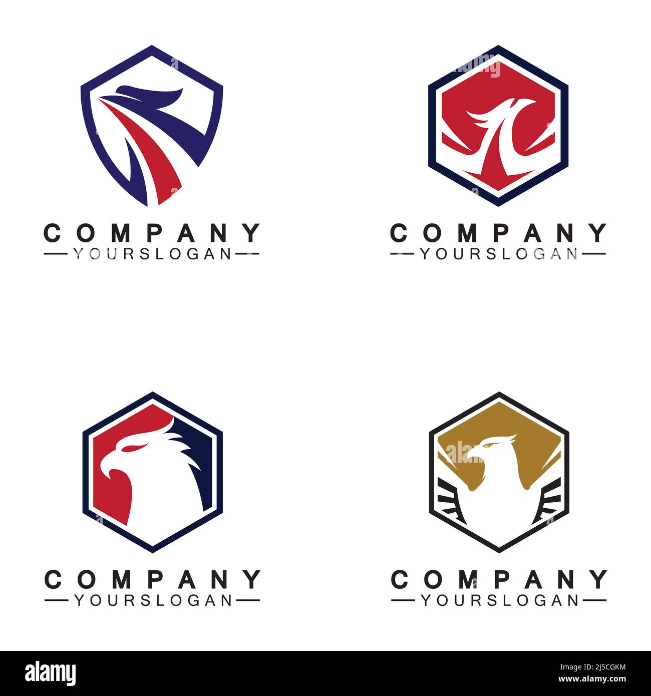 Eagle icon logo design vector template Stock Vector