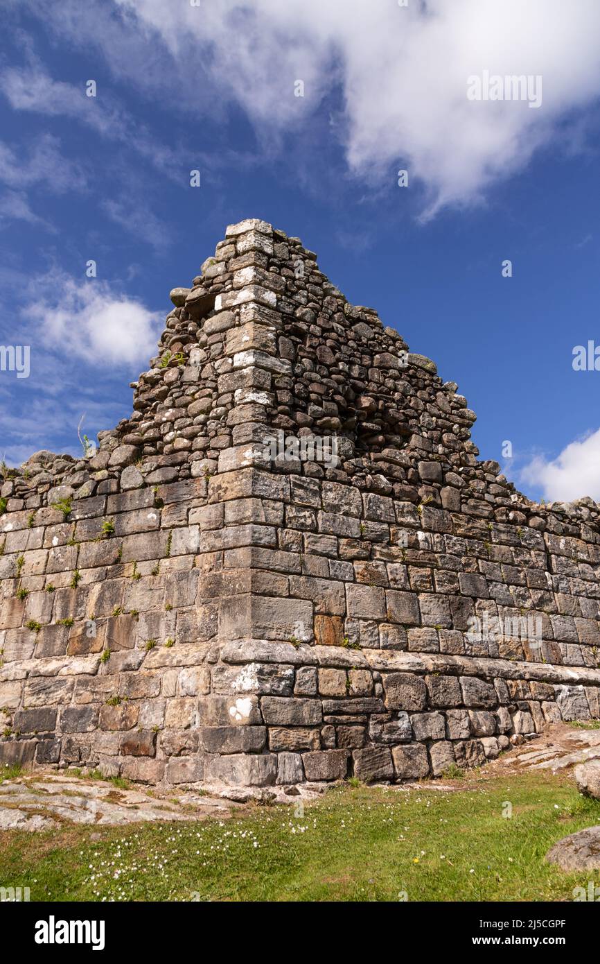 The ruins of Loch Doon castle, Scotland Stock Photo