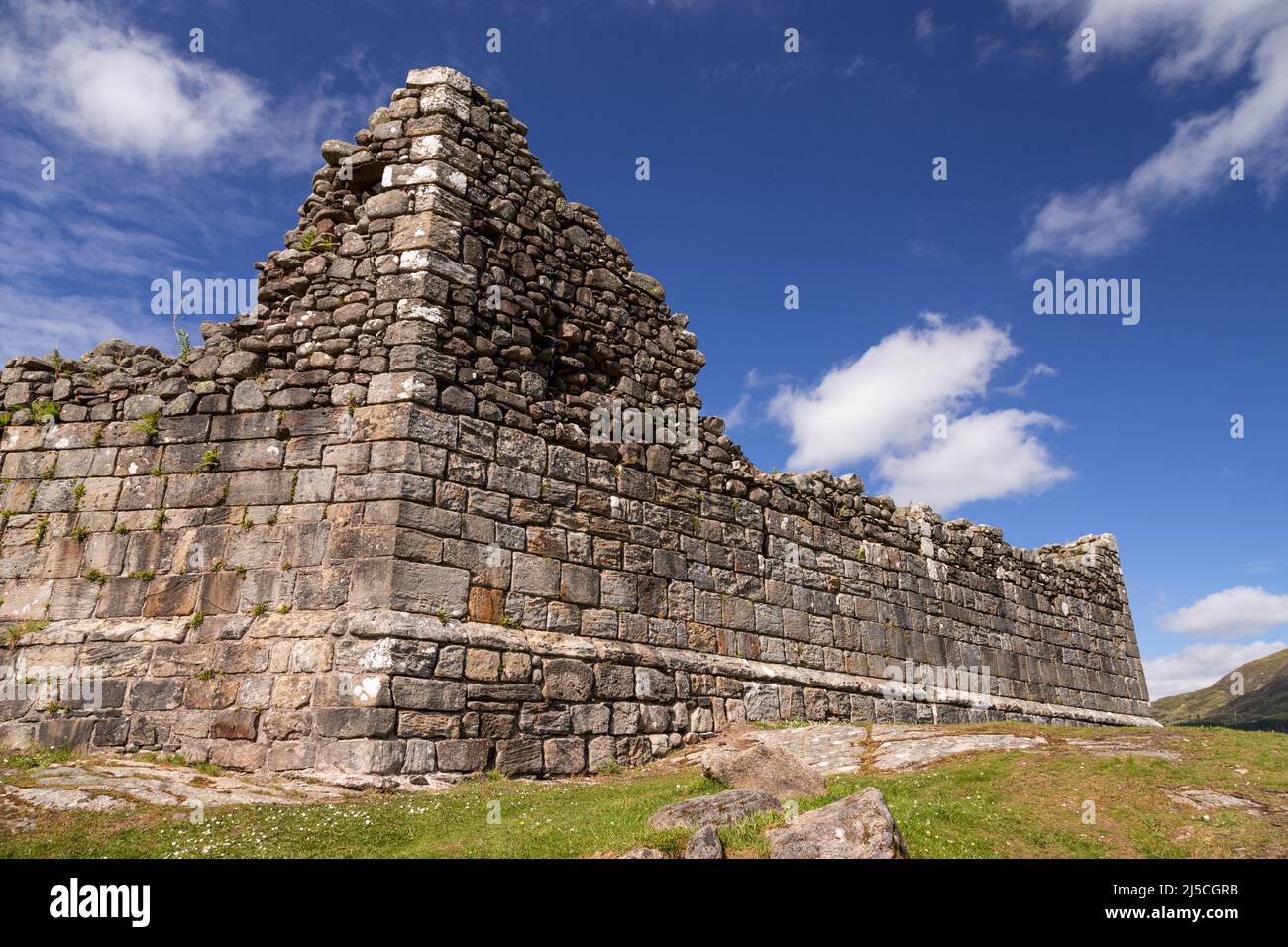 The ruins of Loch Doon castle, Scotland Stock Photo