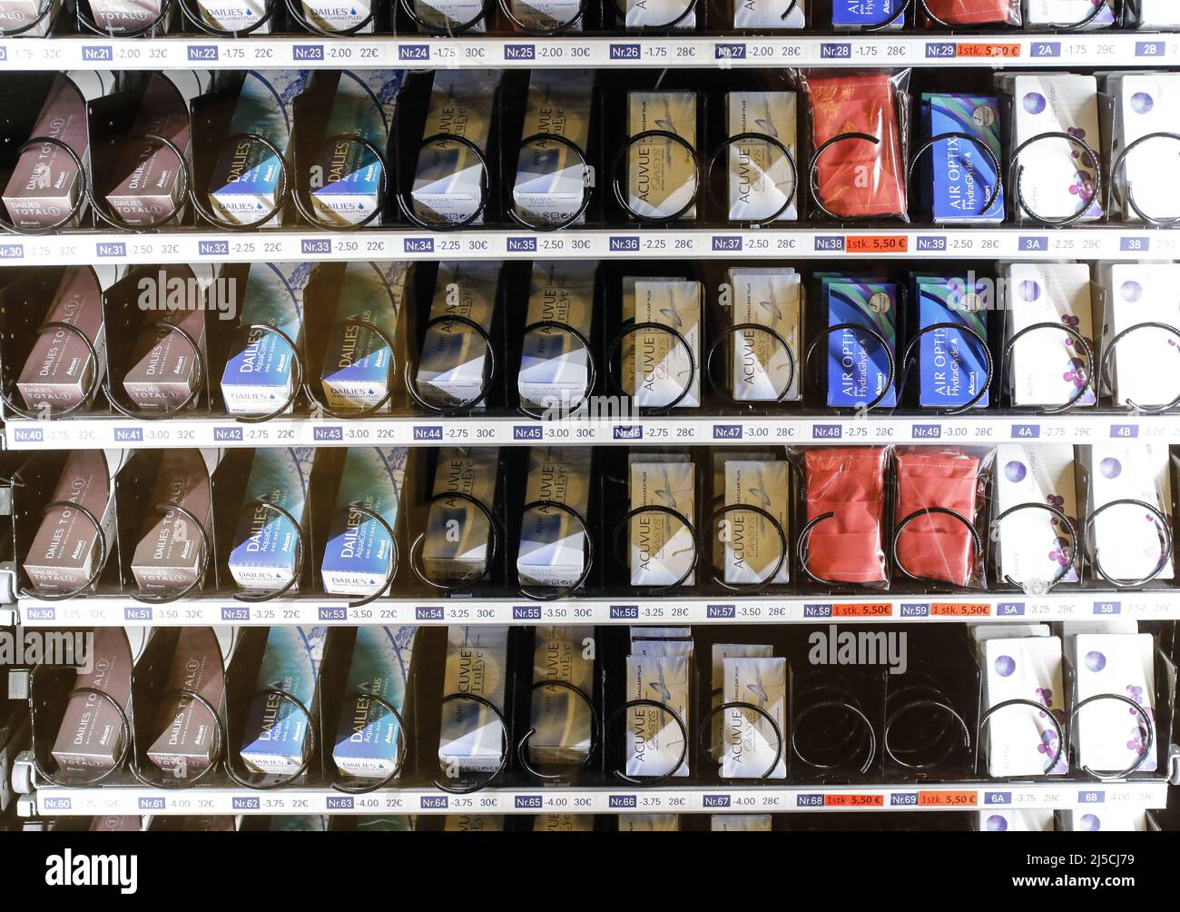 Vending machine with protective masks in a Berlin subway station. In