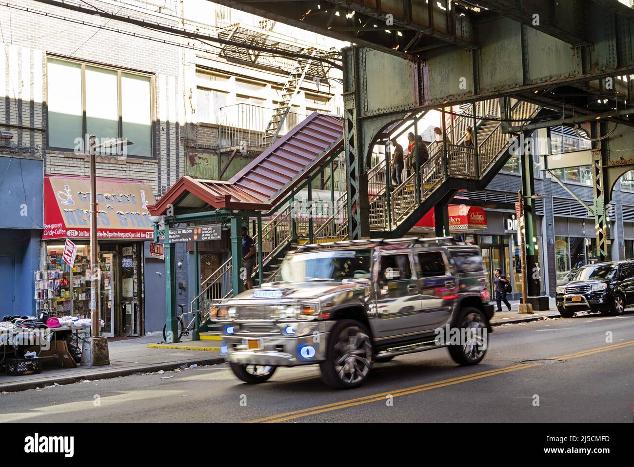 USA, New York, Sept. 29, 2019 Marcy Ave metro station in Brooklyn on
