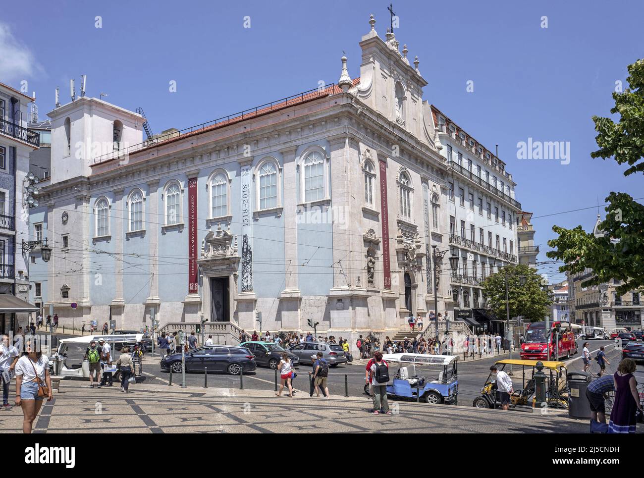 Portugal, Lisbon, 07/06/2019. church Madonna di Loreto (Chiesa della Madonna di Loreto) in Chiado neighborhood, Lisbon on 07/06/2019. [automated translation] Stock Photo