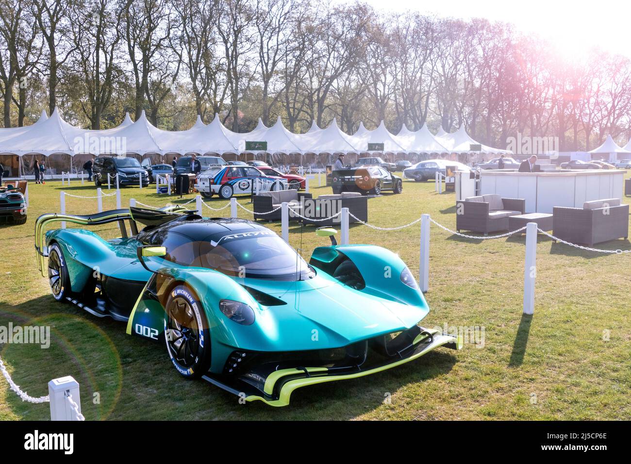 Aston Martin Valkyrie Hypercar at Salon Prive London at The Royal Hospital Chelsea 2022 Stock Photo