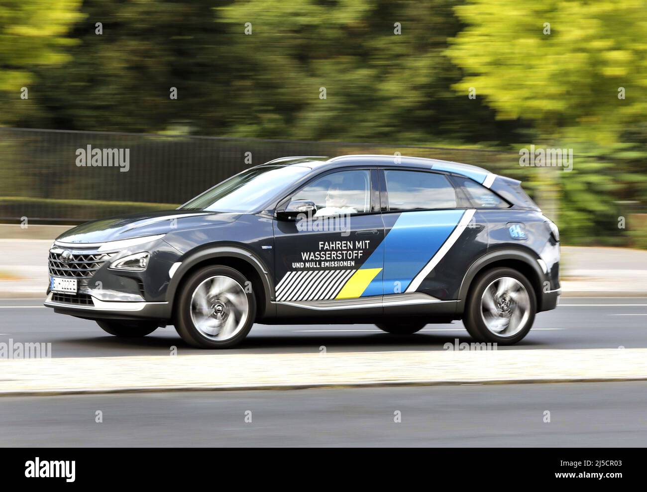 Berlin, DEU, 08/18/2020 - The Hyundai NEXO, a fuel cell vehicle on the ...