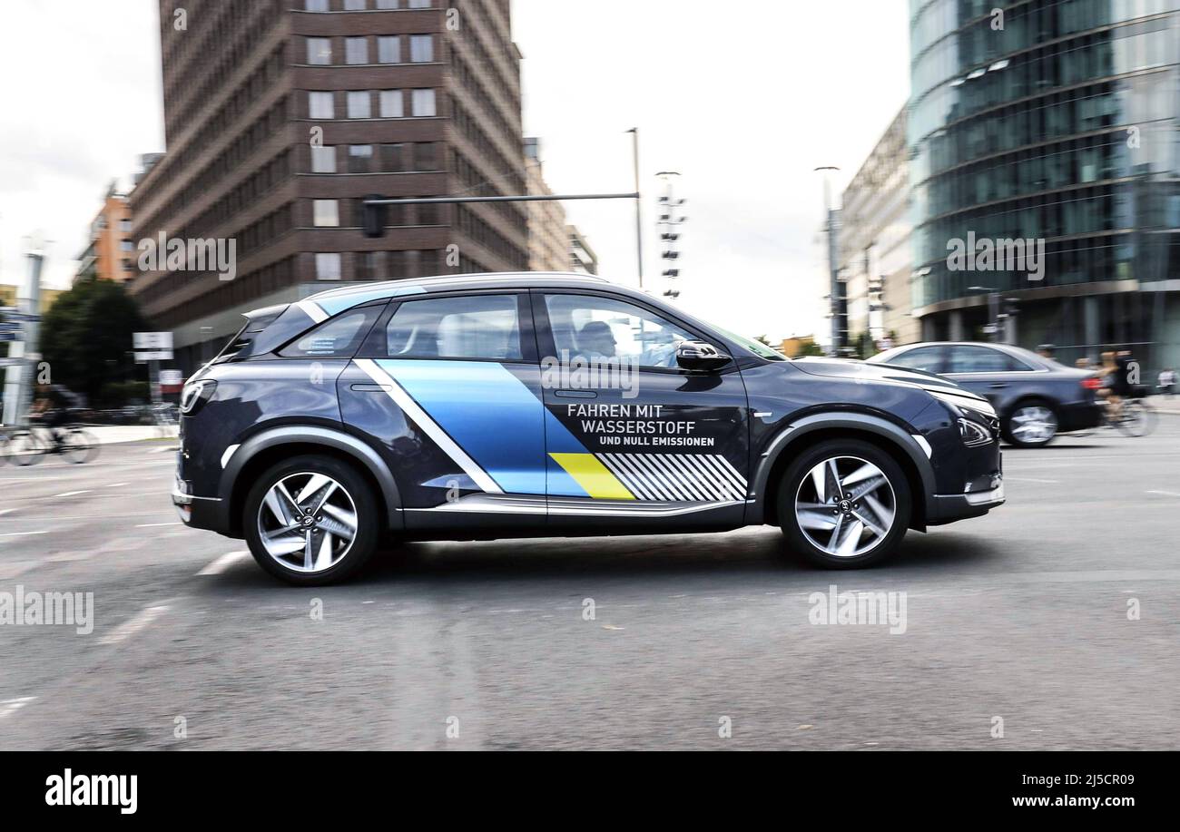 Berlin, DEU, 08/18/2020 - The Hyundai NEXO, a fuel cell vehicle on the ...