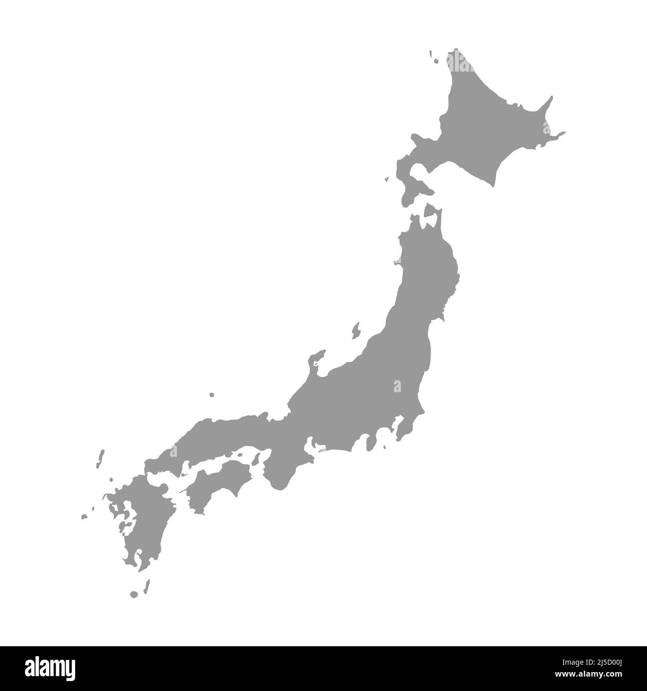 Japan map Black and White Stock Photos & Images - Alamy