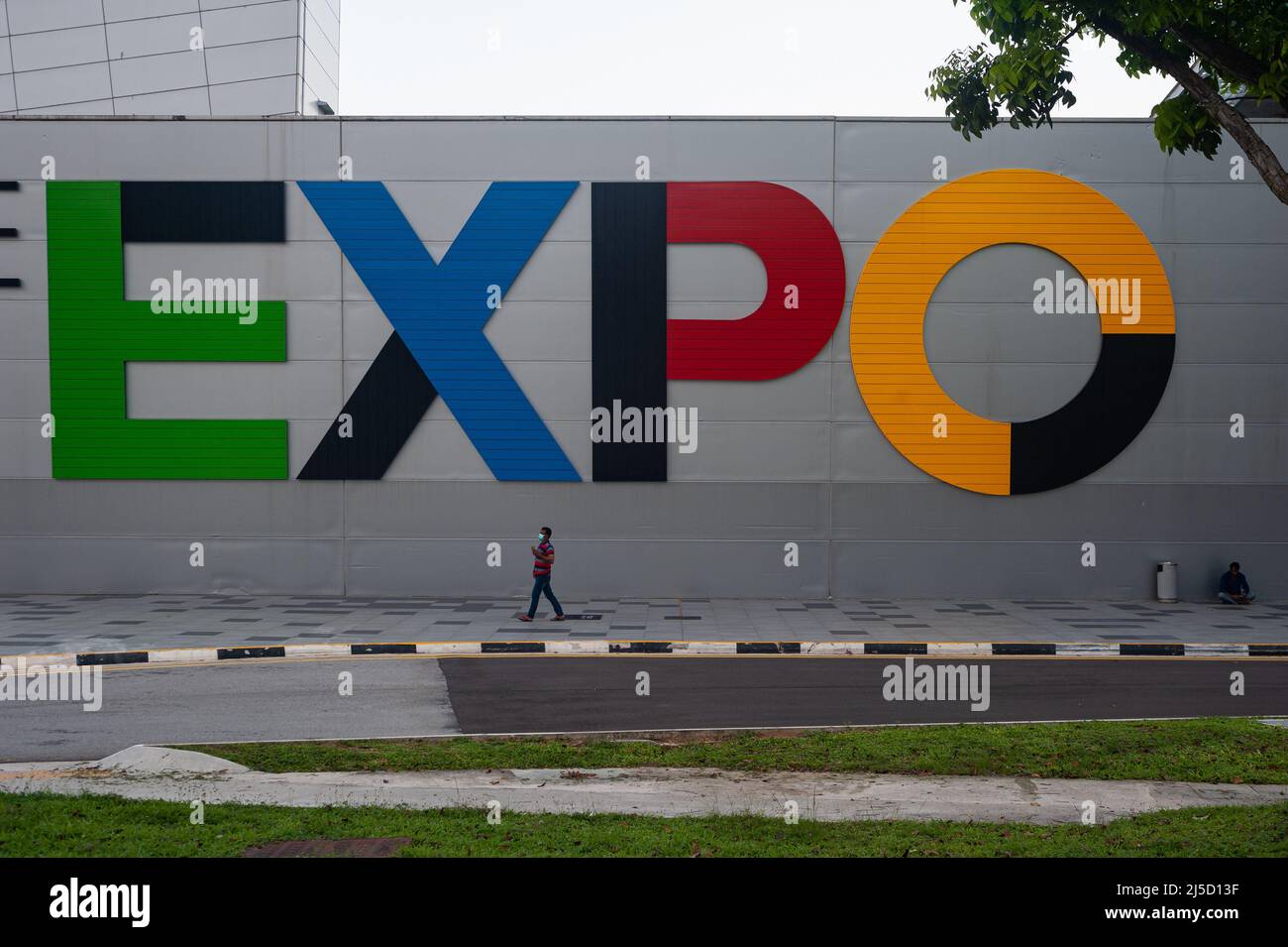 04/18/2021, Singapore, Republic of Singapore, Asia - Exterior view of ...