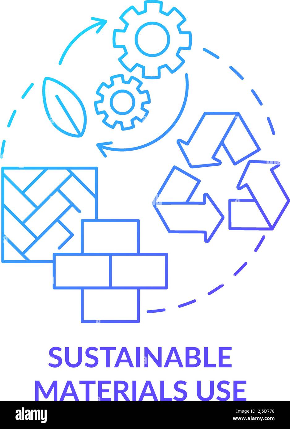 Reuse materials green concept Stock Vector Images - Alamy