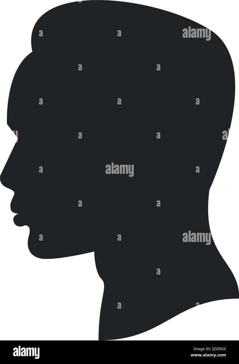 afro man profile silhouette Stock Vector Image & Art - Alamy