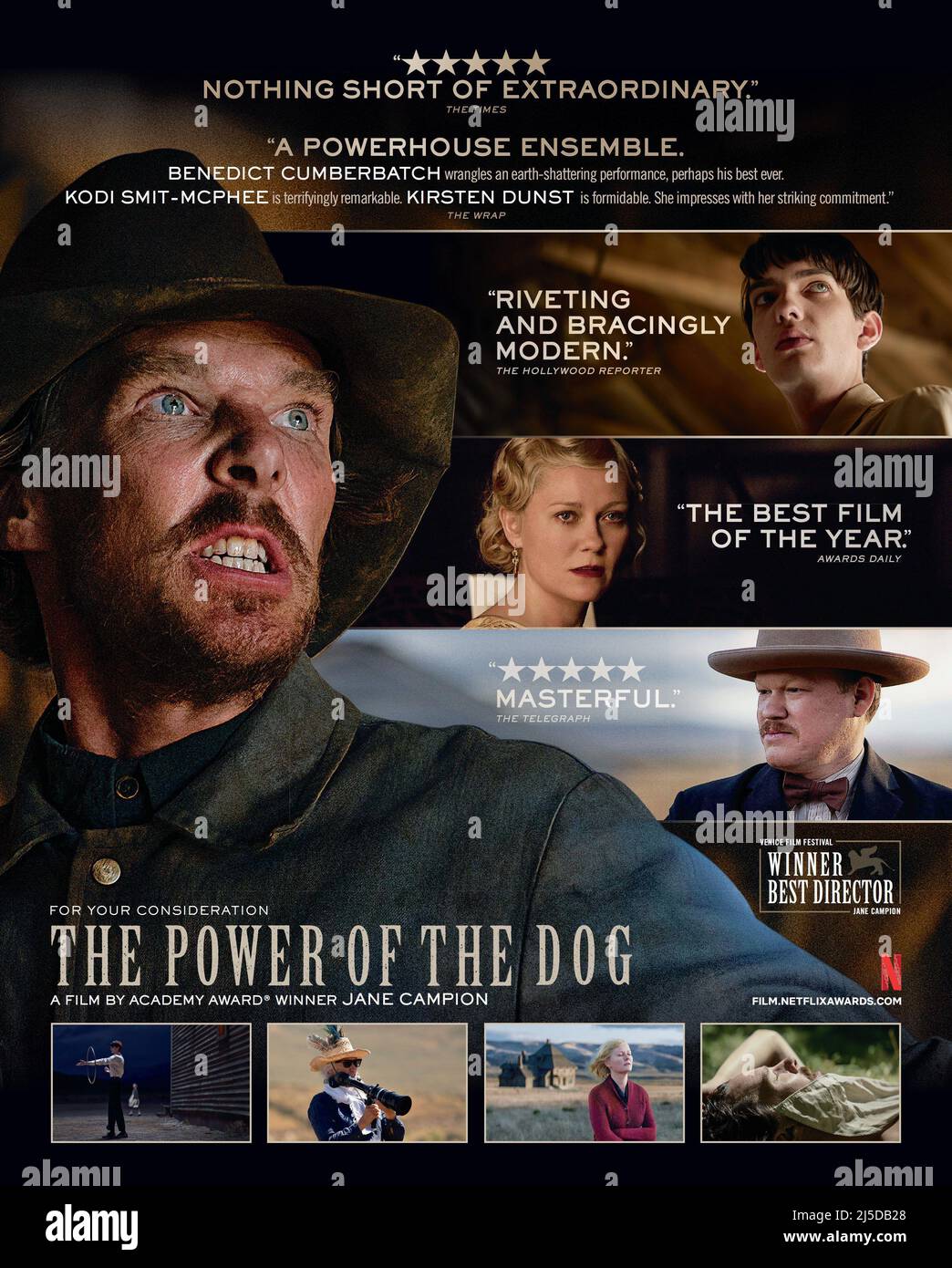 JESSE PLEMONS EN EL PODER DEL PERRO (2021), DIRIGIDA POR JANE CAMPION.  Crédito: VER-SAW PELÍCULAS / Álbum Fotografía de stock - Alamy