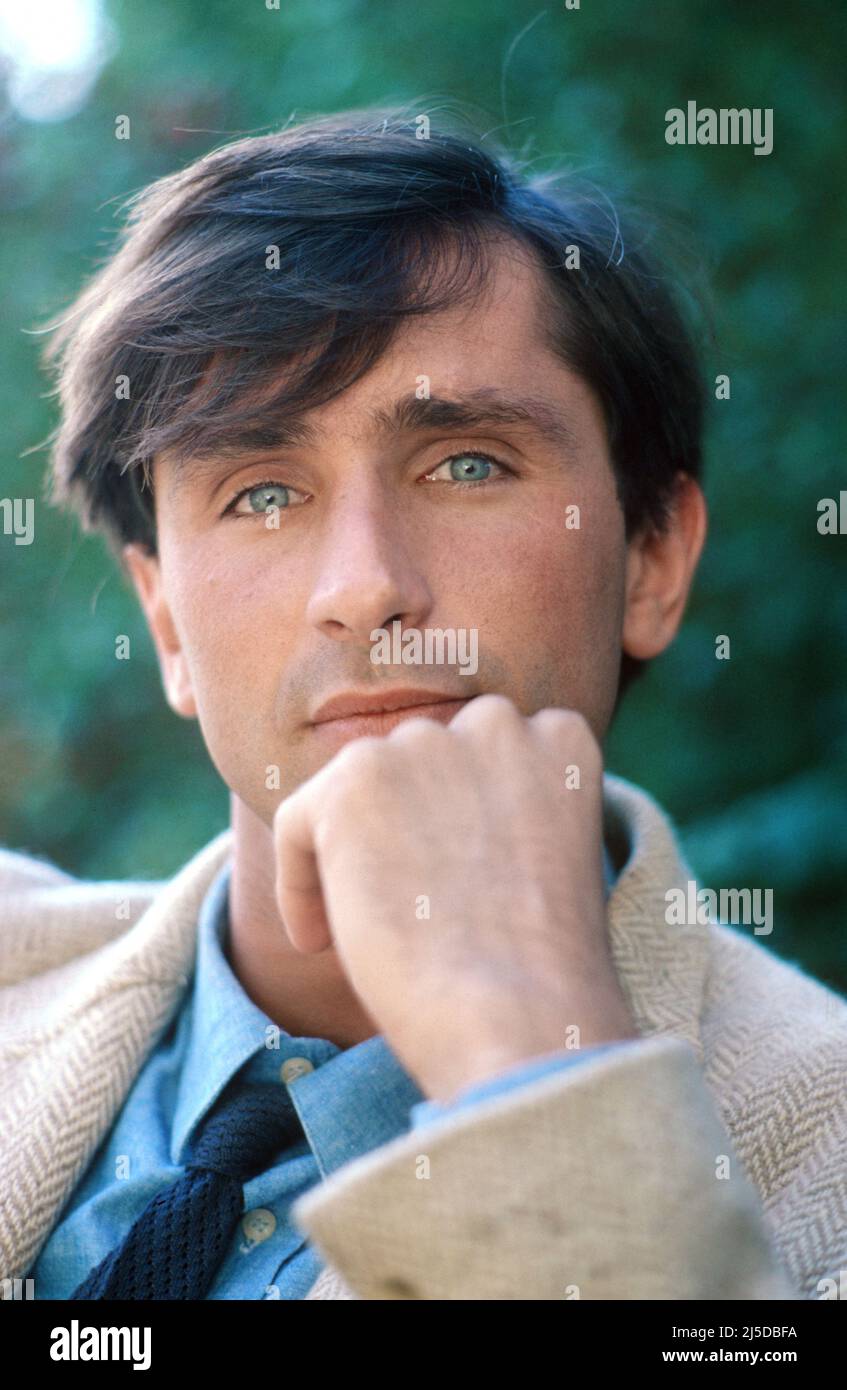 French actor Thierry Lhermitte on the set of the TV film 