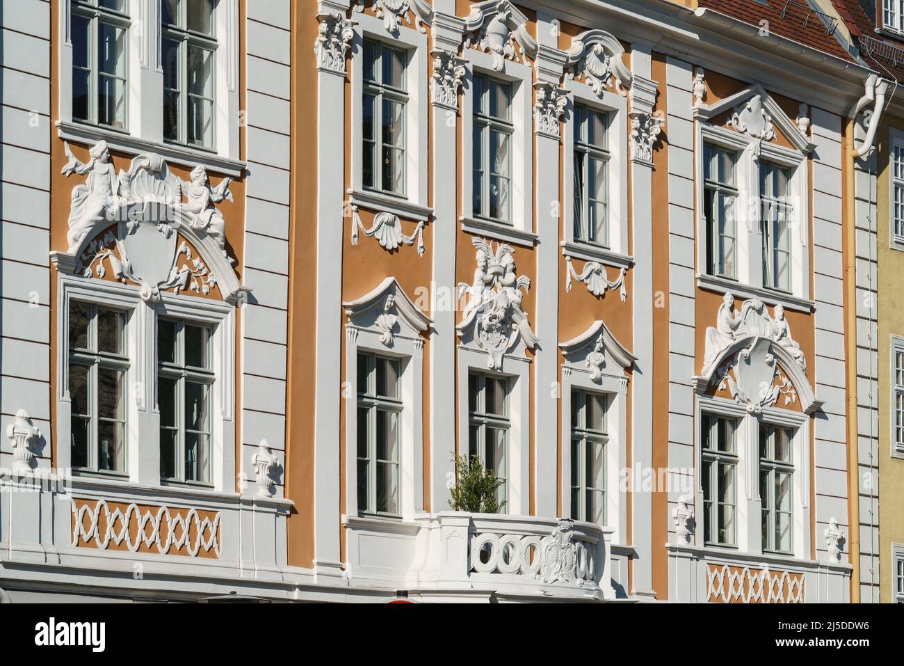 Napoleon-Haus, 1717 ,Barockhaus ,Obermarkt, Görlitz,  Oberlausitz, Sachsen, Deutschland |Napoleon house, 1717 Baroque house, Goerlitz, saxcony, german Stock Photo