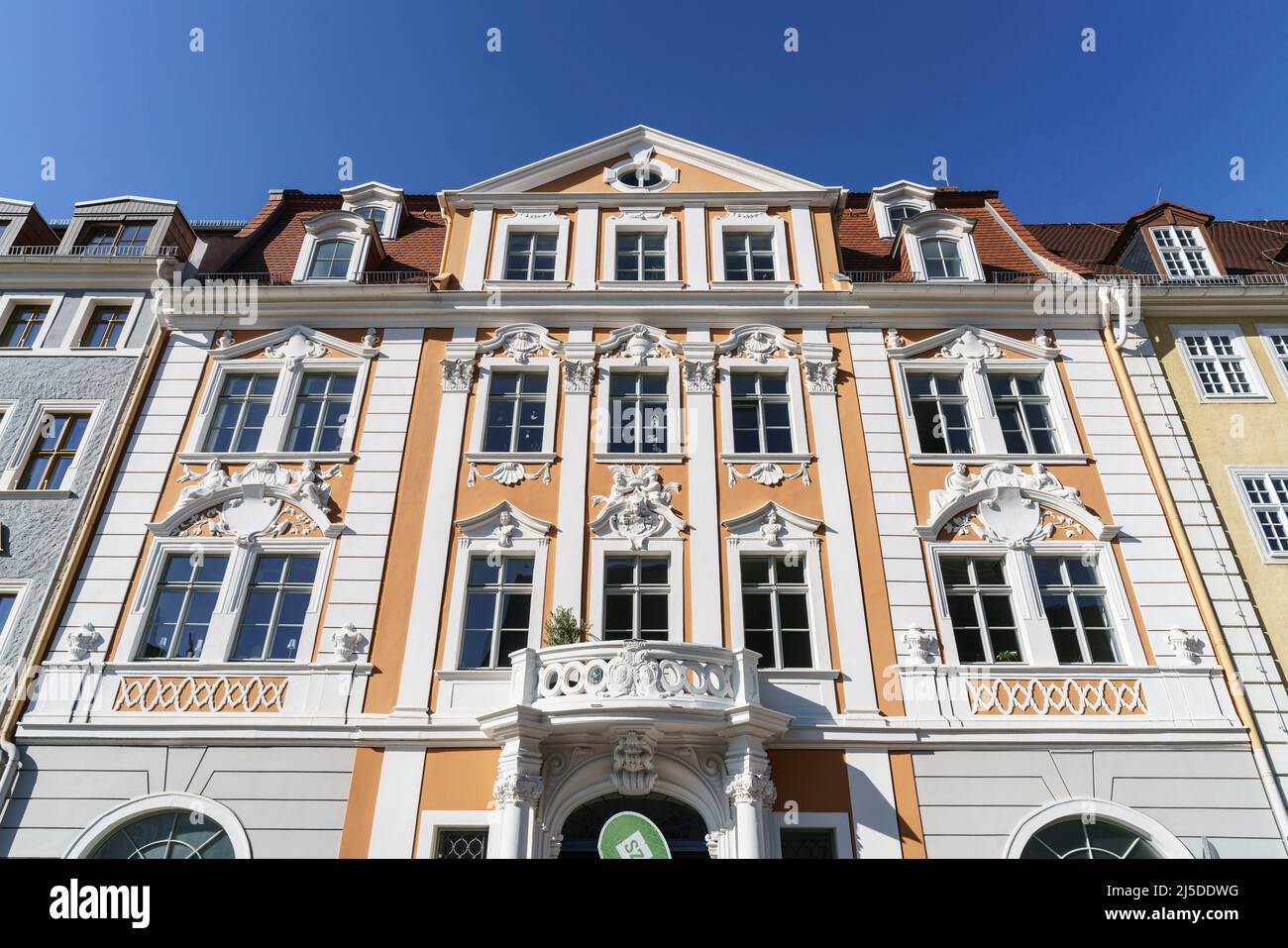 Napoleon-Haus, 1717 ,Barockhaus ,Obermarkt, Görlitz,  Oberlausitz, Sachsen, Deutschland |Napoleon house, 1717 Baroque house, Goerlitz, saxcony, german Stock Photo