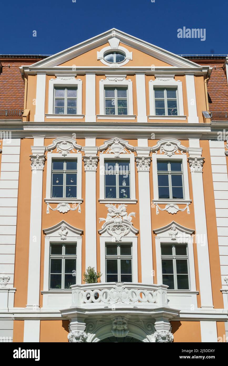 Napoleon-Haus, 1717 ,Barockhaus ,Obermarkt, Görlitz,  Oberlausitz, Sachsen, Deutschland |Napoleon house, 1717 Baroque house, Goerlitz, saxcony, german Stock Photo