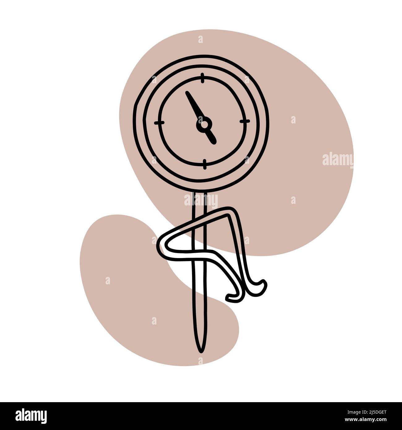Coffee icon lineart, calm simple color vector Stock Vector Image & Art