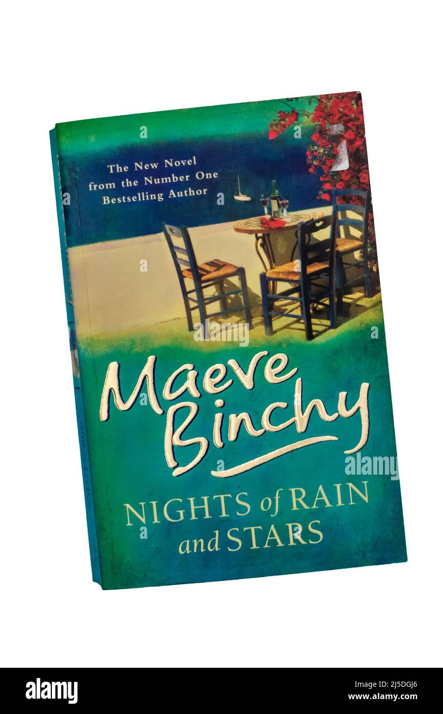 A paperback copy of Nights of Rain and Stars by Maeve Binchy.  First published in 2004. Stock Photo