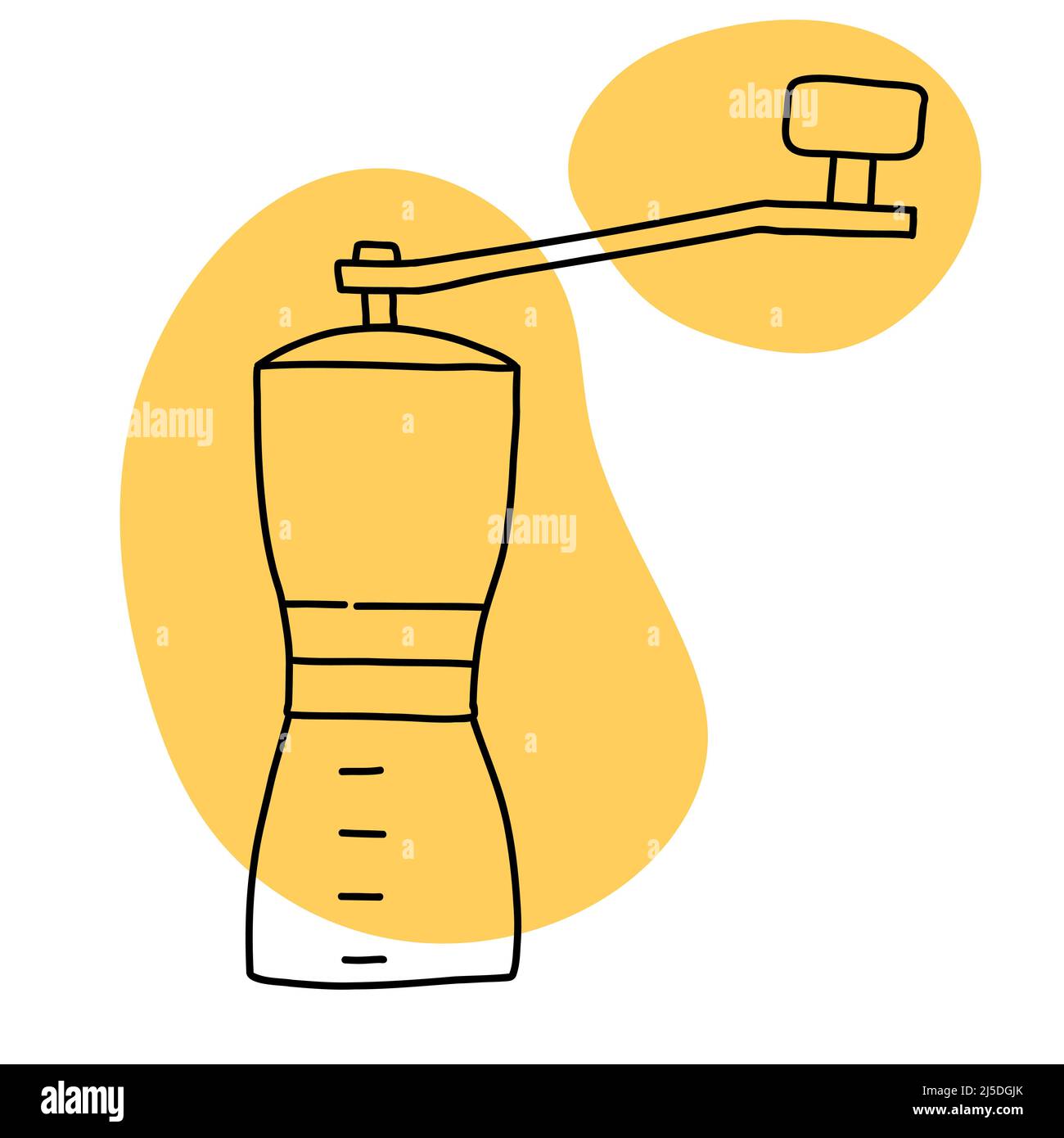 Coffee icon lineart, calm simple color vector Stock Vector