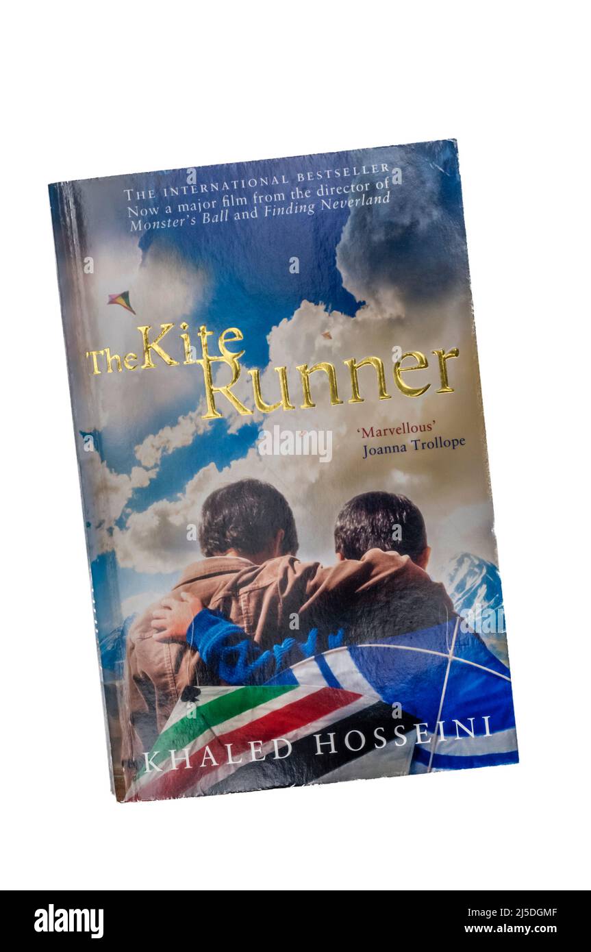 A paperback copy of The Kite Runner by Khaled Hosseini. Stock Photo