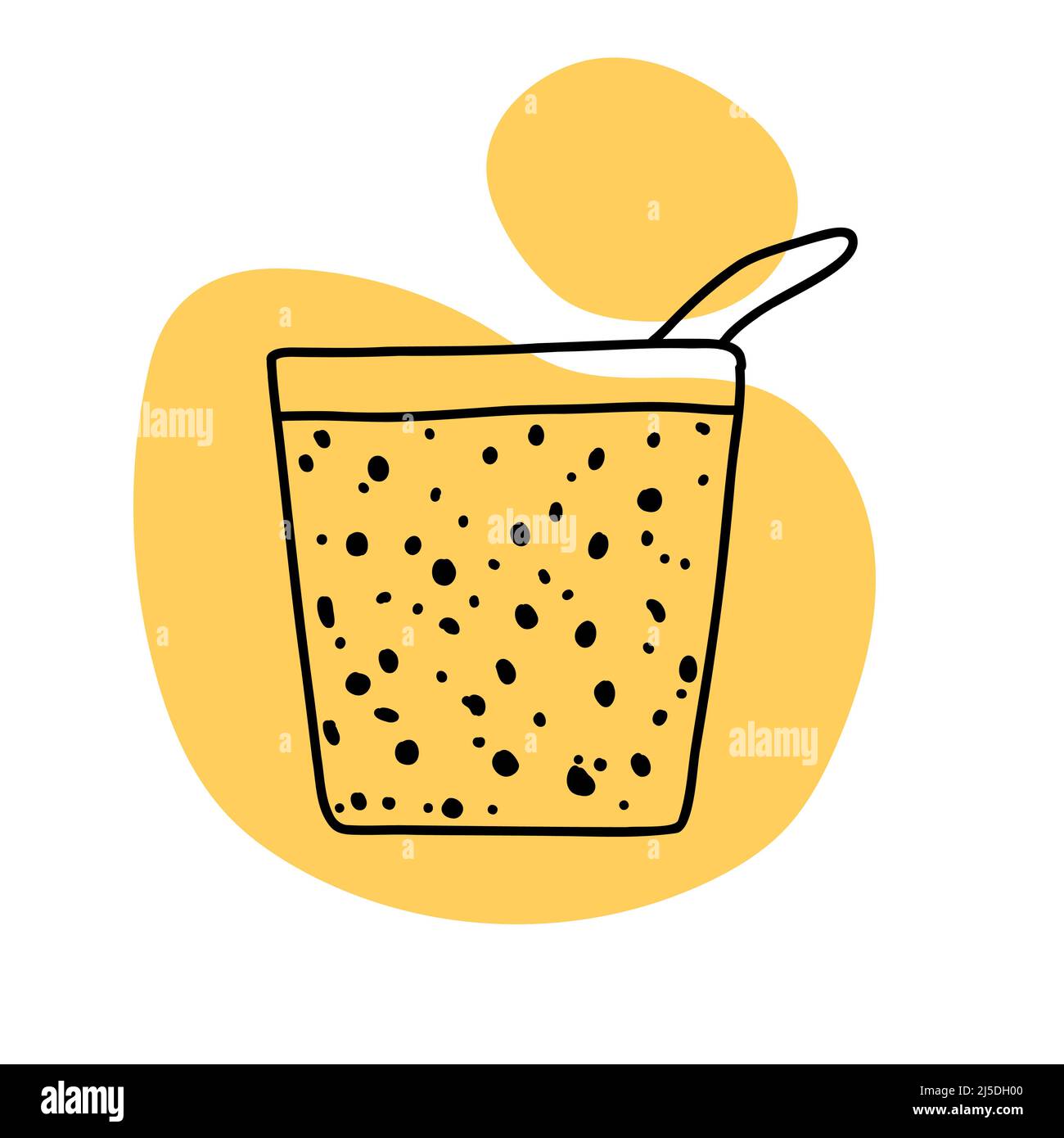 Coffee icon lineart, calm simple color vector Stock Vector