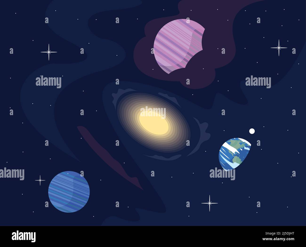 solar system space outer Stock Vector Image & Art - Alamy