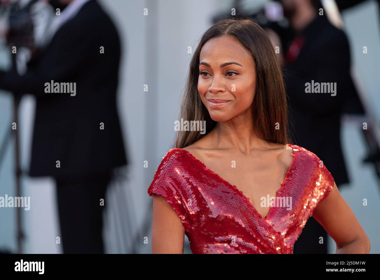 Zoe Saldana Shines in Red at Venice Film Festival Premiere with Husband  Marco Perego: Photo 4646519, 2021 Venice Film Festival, Marco Perego, Zoe  Saldana Photos