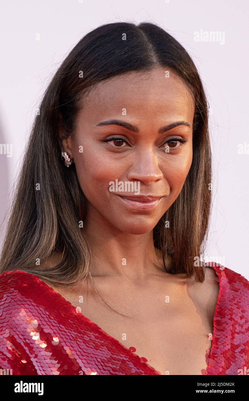 Venice, Italy, September 2, 2022 - Zoe Saldana attends the red carpet ...