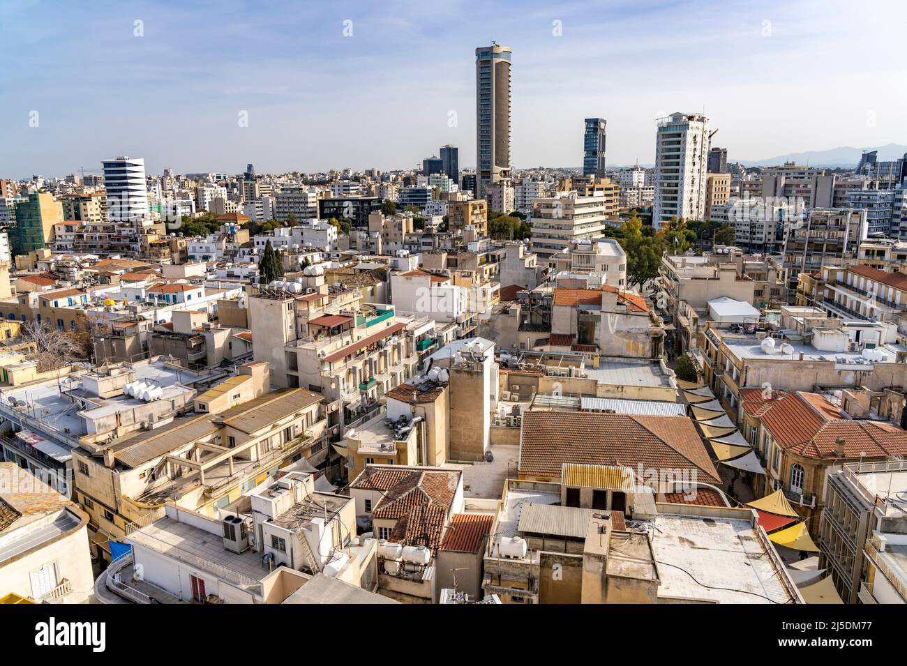 Stadtansicht Nikosia, Zypern, Europa  |   Nicosia cityscape, Cyprus, Europe Stock Photo