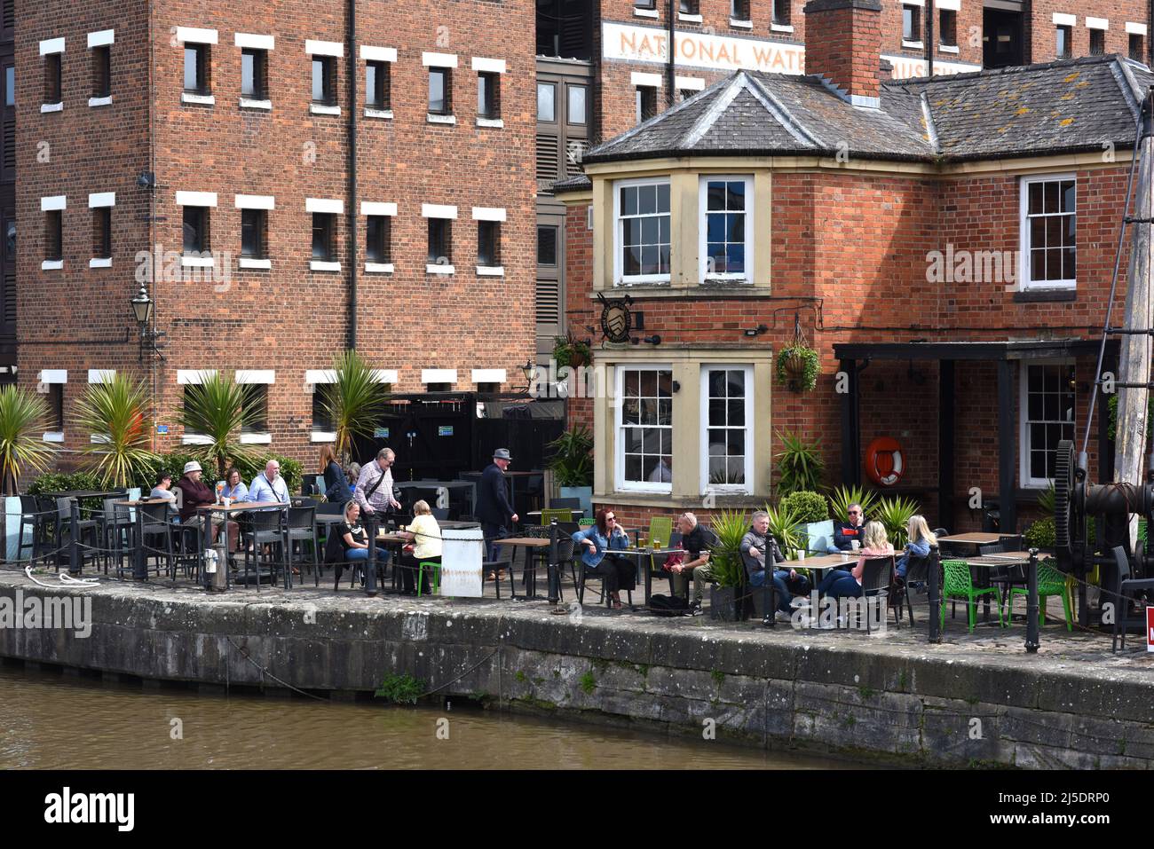 Waterside bar restaurant pub at Gloucester Quay, Gloucestershire, England, Uk Stock Photo Alamy