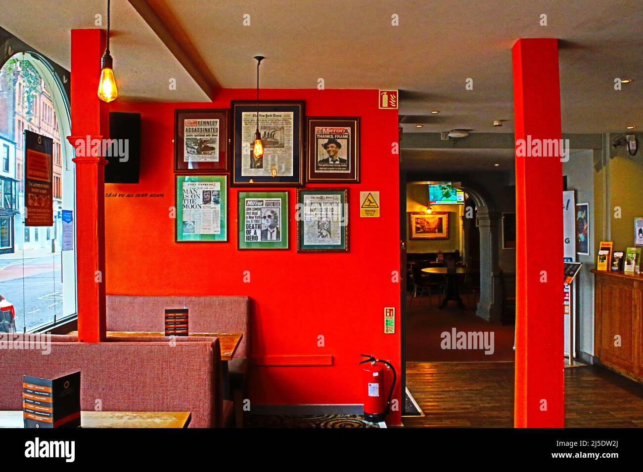 Interior of old restaurant ,pub in a hotel lobby, Salisbury town United