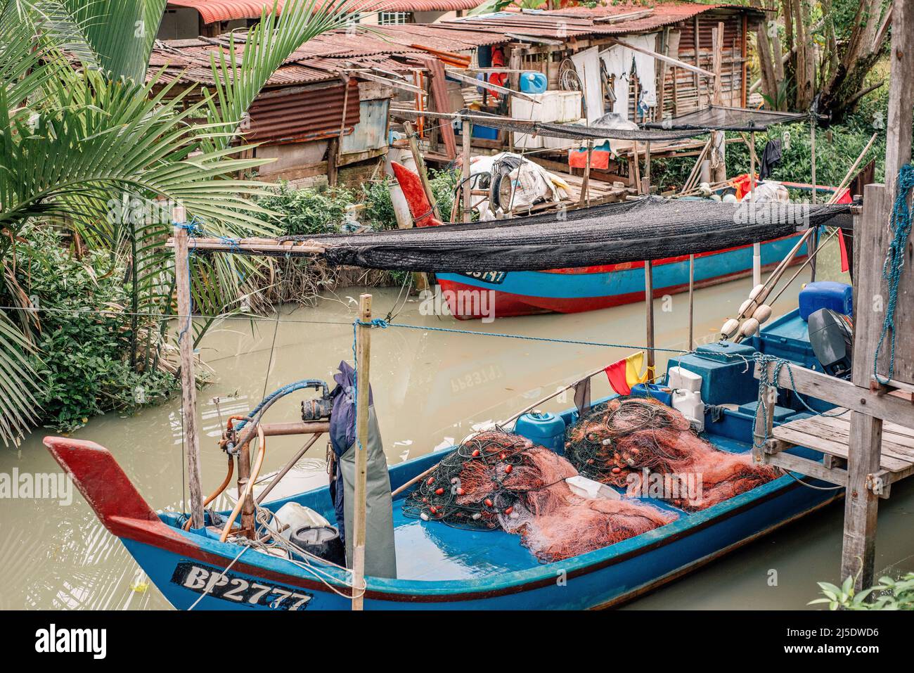 Daily life in Pulau Betong fishing village, Balik Pulau area, Southwest