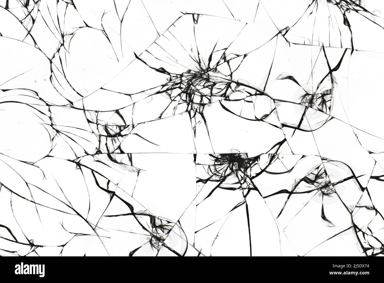 Texture broken glass with cracks. Abstract of cracked screen Smartphone from shock Stock Photo