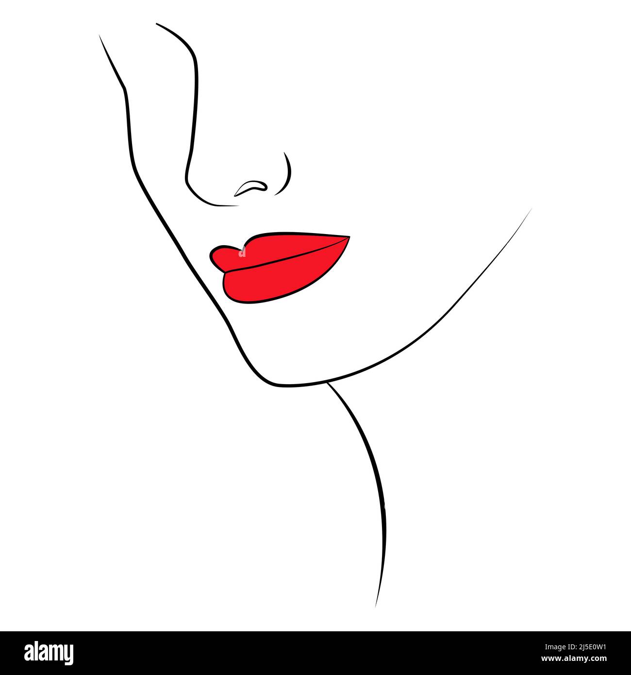 Red Lips Drawing Best - Drawing Skill