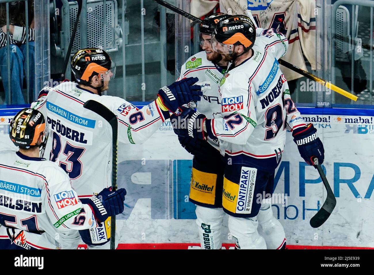 Mannheim, Germany. 22nd Apr, 2022. Ice hockey: DEL, Adler Mannheim ...