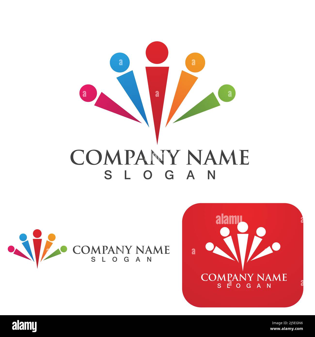 Community group logo, network and social icon vector Stock Vector Image ...