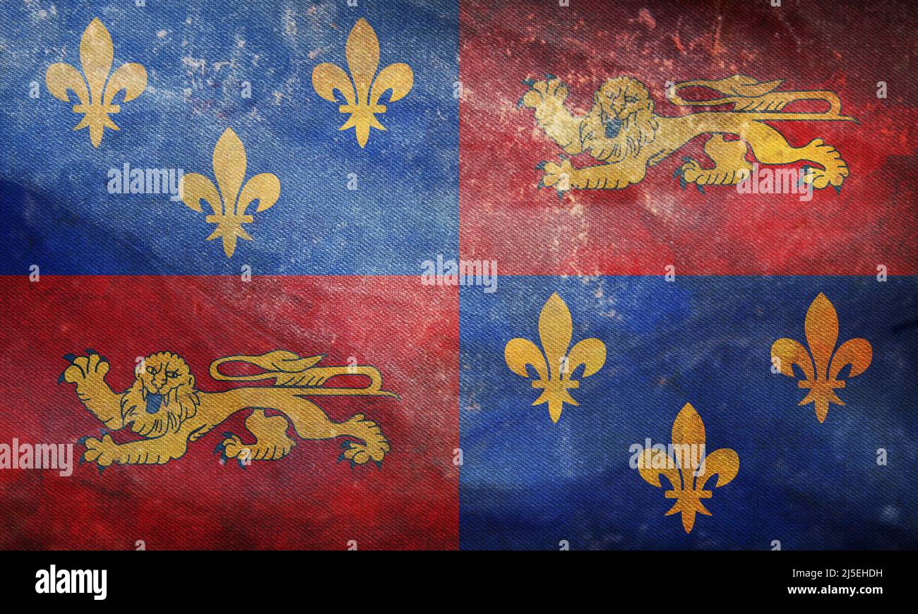 Top View Of Retroflag Department Of Landes France With Grunge Texture top-view-of-retroflag-department-of-landes-france-with-grunge-texture