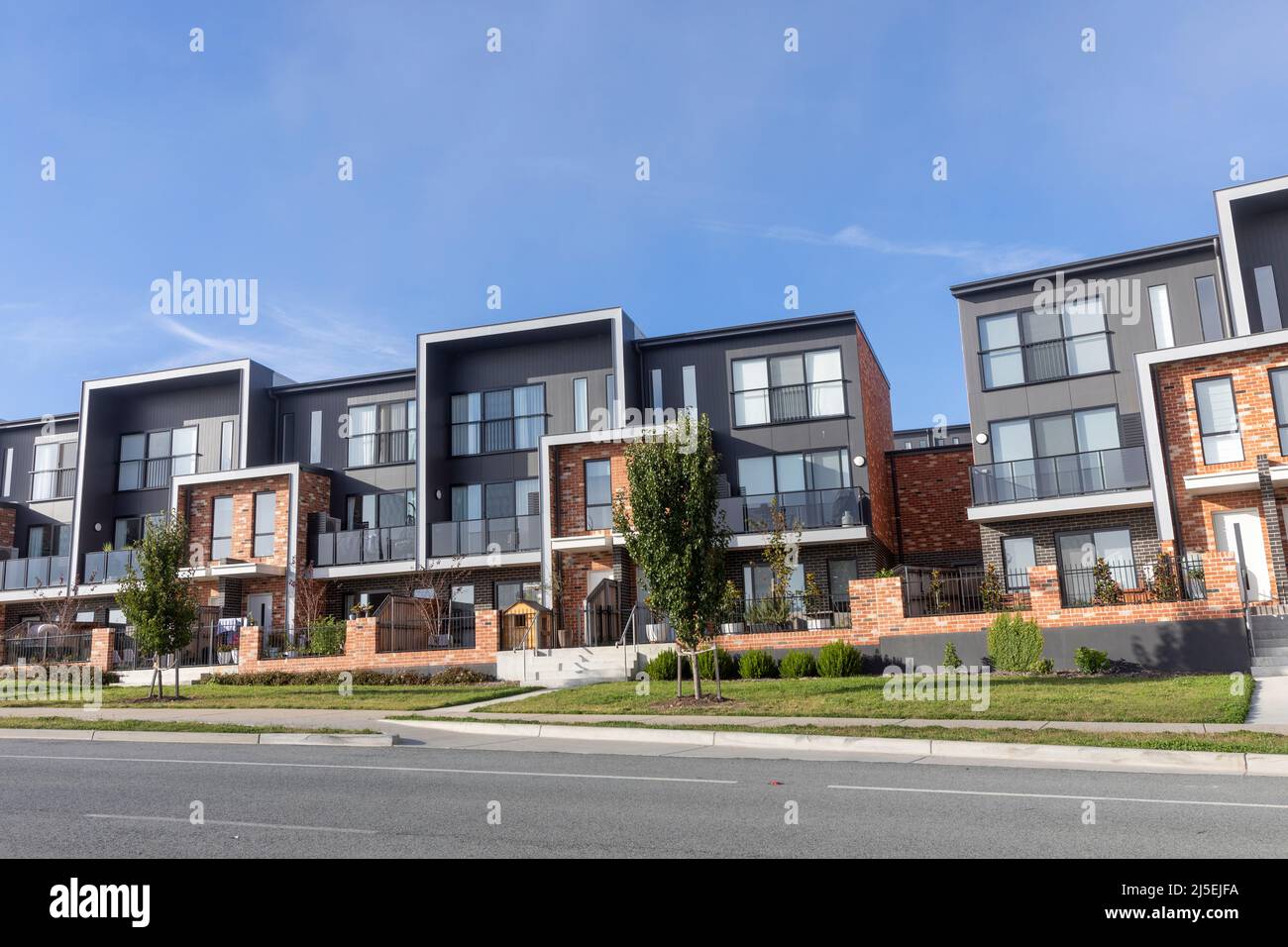 Canberra, new homes built in the new suburb of Denman Prospect in Canberra,ACT,Australia Stock