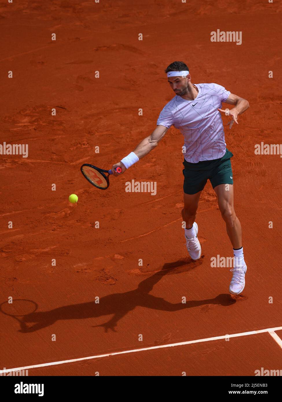 Barcelona, Spain. 22nd Apr, 2022. BARCELONA, SPAIN - APRIL 22: Jaume Munar of Spain in his match against Carlos Alcaraz of Spain during the Barcelona Open Banc Sabadell, Conde de Godo Trophy at Real Club de Tenis Barcelona  on April 22, 2022 in Barcelona, Spain (Photo by Gerard Franco/Orange Pictures) Credit: Orange Pics BV/Alamy Live News Stock Photo