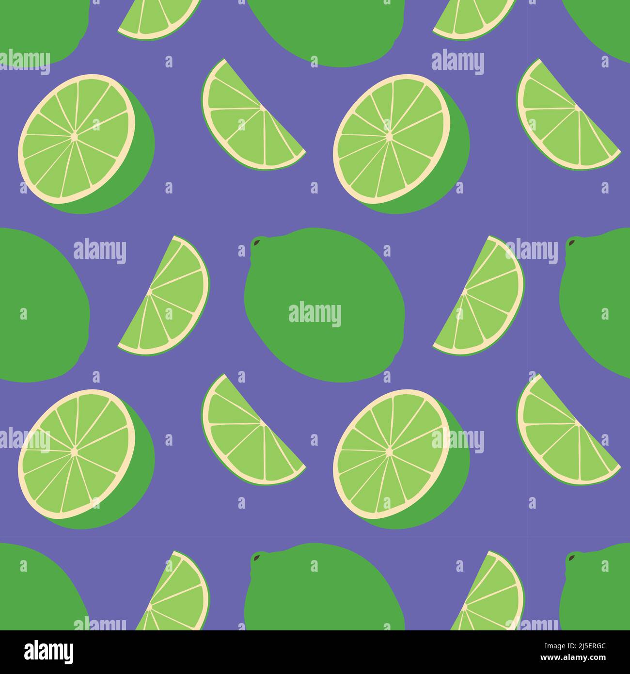 Seamless vector pattern background of limes made of simple ...