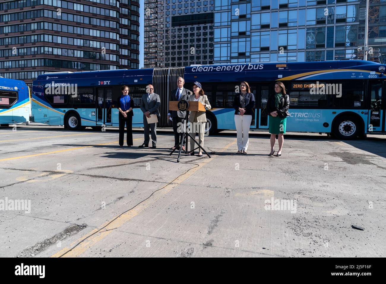 New York, USA. 22nd Apr, 2022. Governor Kathy Hochul speaks during