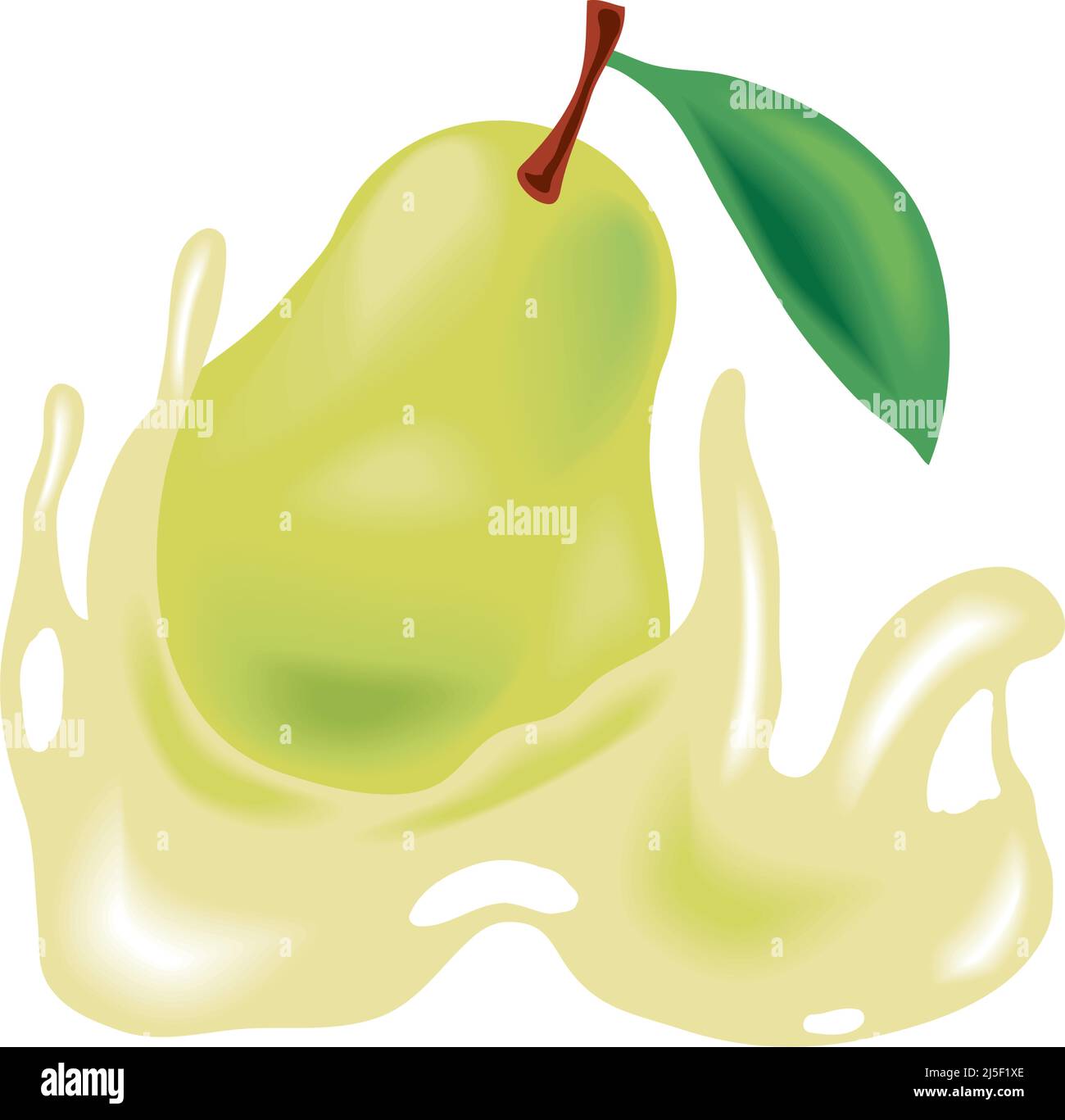 pear fresh splash Stock Vector Image & Art - Alamy