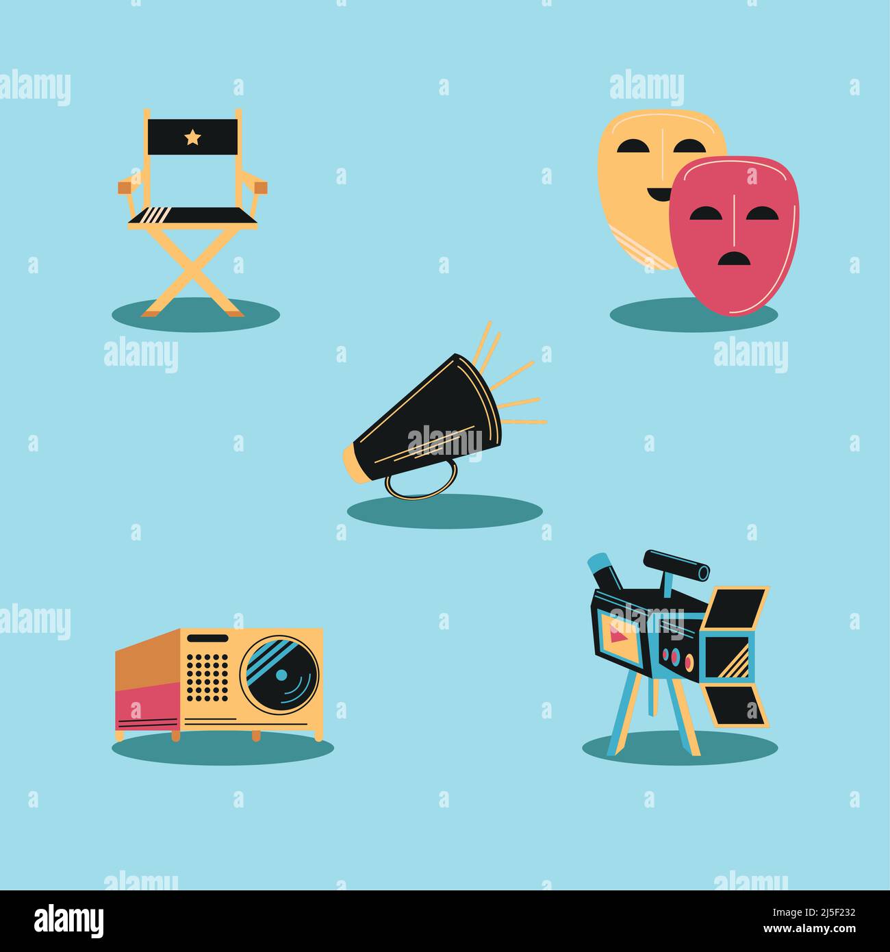 movie icons vector Stock Vector Image & Art - Alamy