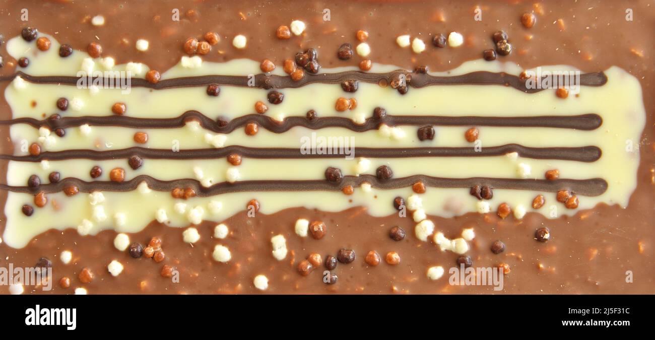 texture of food of chokolate tile. Element of design. Stock Photo