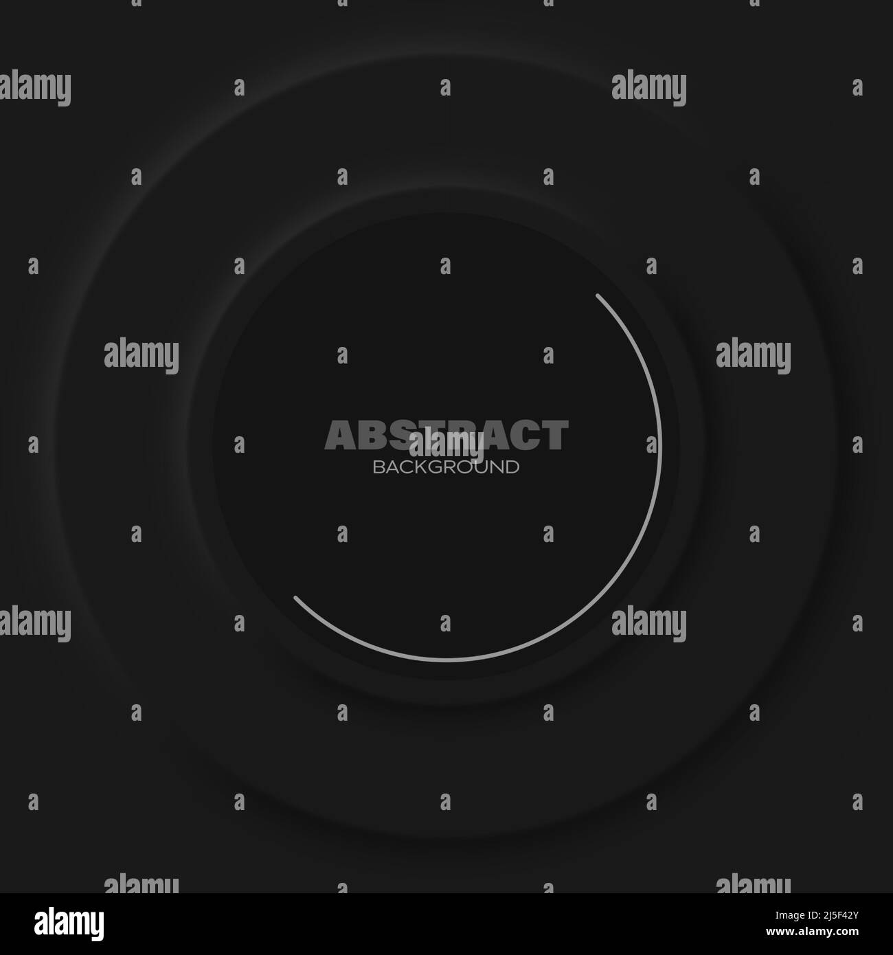 Abstract geometric background with dark circles, light and shadow ...