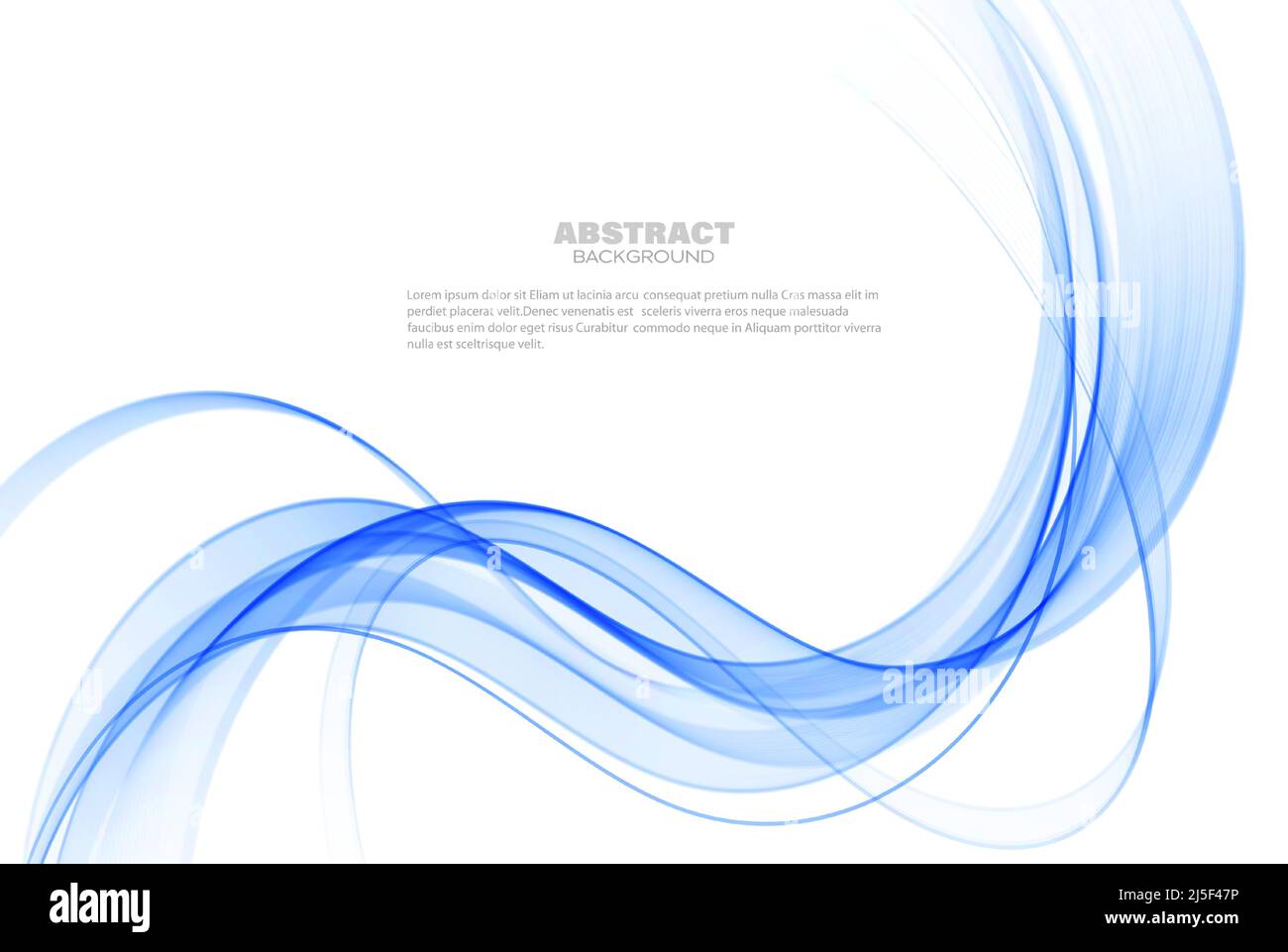 Abstract smooth blue wave flow. Flow curve blue motion illustration ...